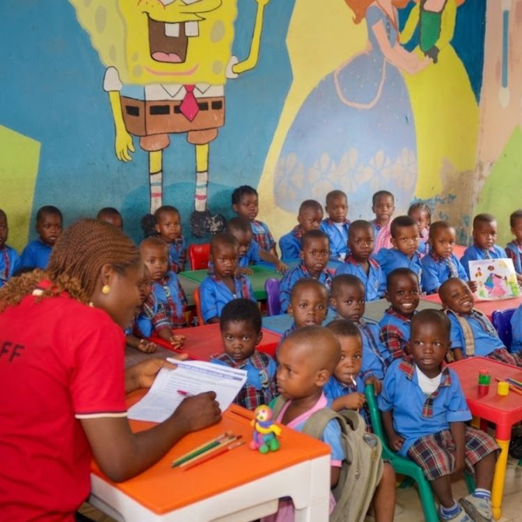 Pupils in a class room